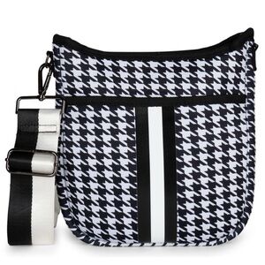 Black & White Houndstooth Haute Shore Jeri Crossbody. 2 straps. NWT. Perfect.
